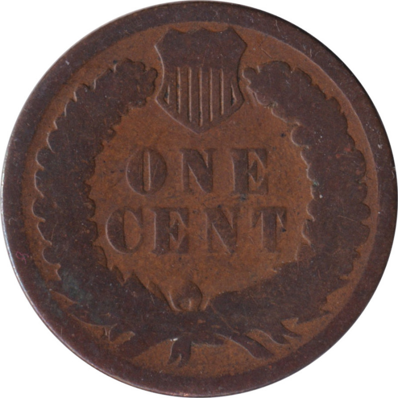 United States of America - 1 cent - Indian Head - Oak Leaves - Bronze - 1884 - No560