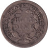 United States of America - 1/2 dime - Liberté assise - Légende au revers - 1857 - No640