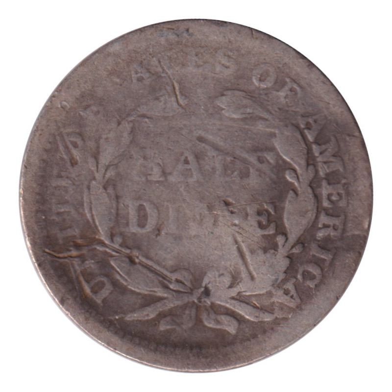 United States of America - 1/2 dime - Liberté assise - Légende au revers - 1857 - No641