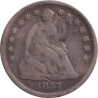 United States of America - 1/2 dime - Liberté assise - Légende au revers - 1857 - No641