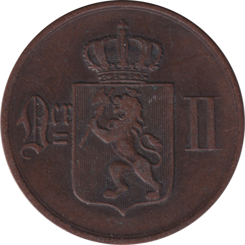 Norway - 5 ore - Oscar II - 1876 ⚒ - No530
