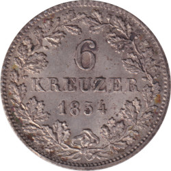 German States - 6 kreuzer -...