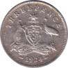Australia - 3 pence - Georges V -  1924 - No762