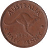 Australia - 1/2 penny - Elizabeth II -  1953 - No727