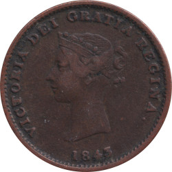 Canadian Provinces - 1/2 penny - Victoria - Young head - 1843 - No772