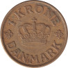 Denmark - 1 krone - Christian X - Couronne -  1939 ♡ N GJ - No769