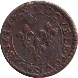 France - Double tournois - Louis XIII - 1612& - No02