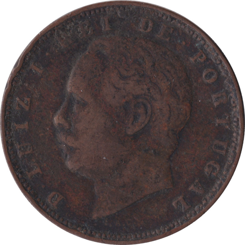 Portugal - 10 reis - Louis I - Head - 1883 - No03