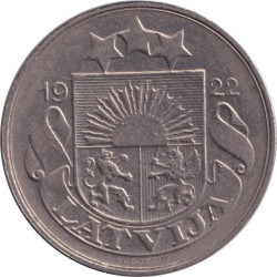 Latvia - 20 santimi - Arms...