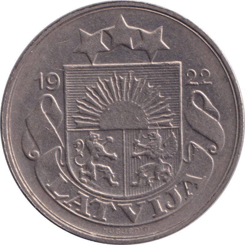 Latvia - 20 santimi - Arms - 1922 - No06