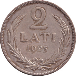 Latvia - 2 lati - Armoiries - 1925 - No07