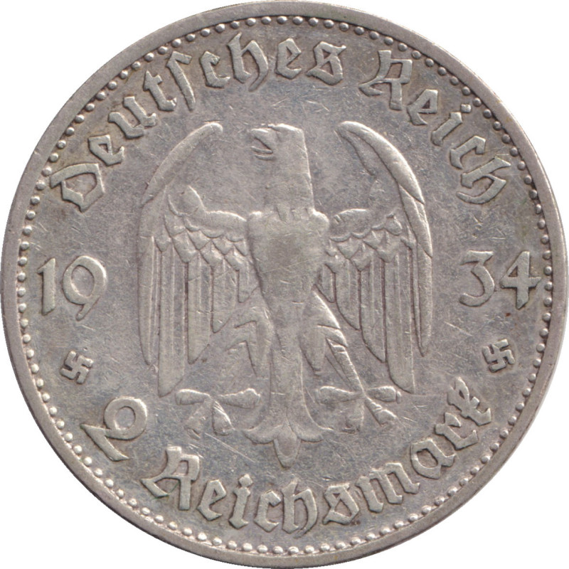 Germany - 2 mark - Postdam - 1934 A - No10