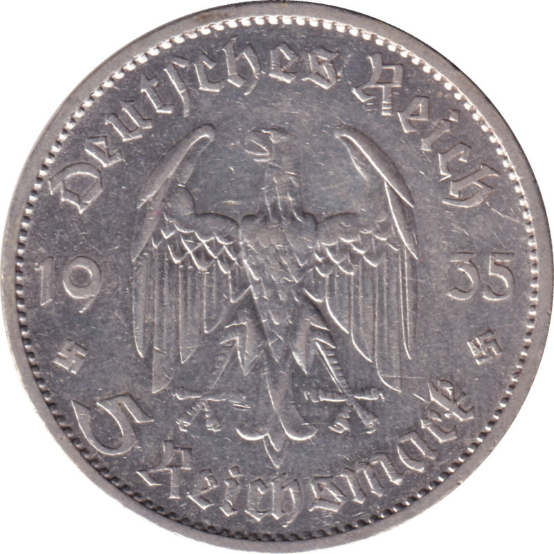 Germany - 5 mark - Postdam - No 21 marz 1933 - 1935 A - No13