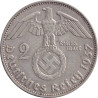 Germany - 2 mark - Hindenburg - 1937 D - No12