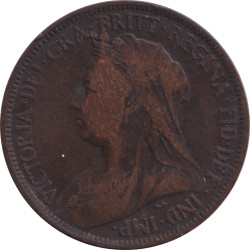 United Kingdom - 1/2 penny - Victoria - Buste agé - 1901 - No28