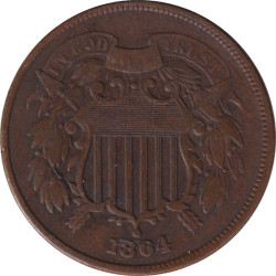 United States of America - 2 cents - Blason - 1864 - No30