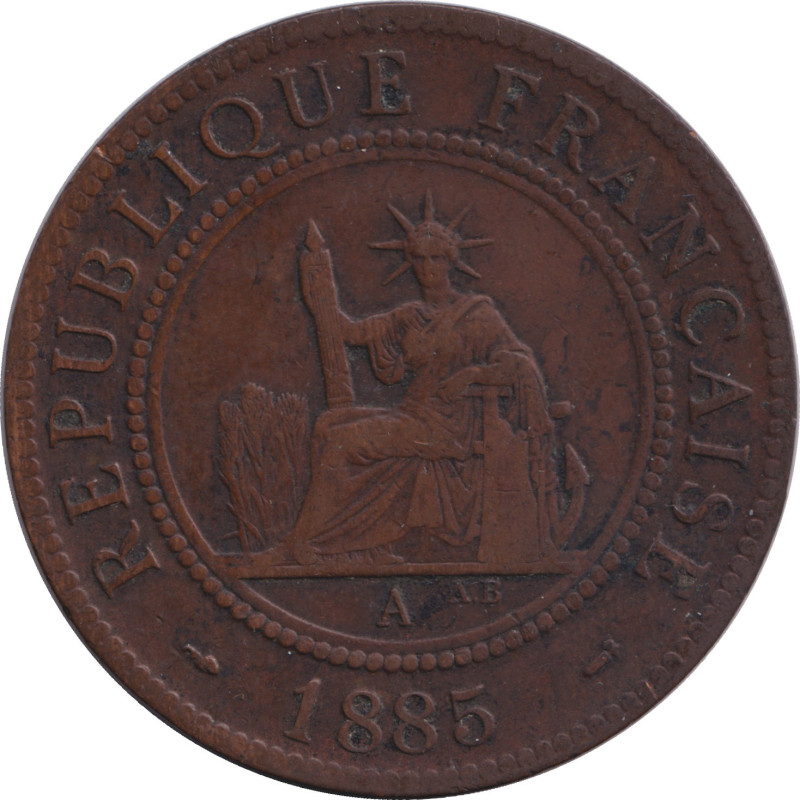 Indochina - 1 cent - Commerce - 1885 A - No34