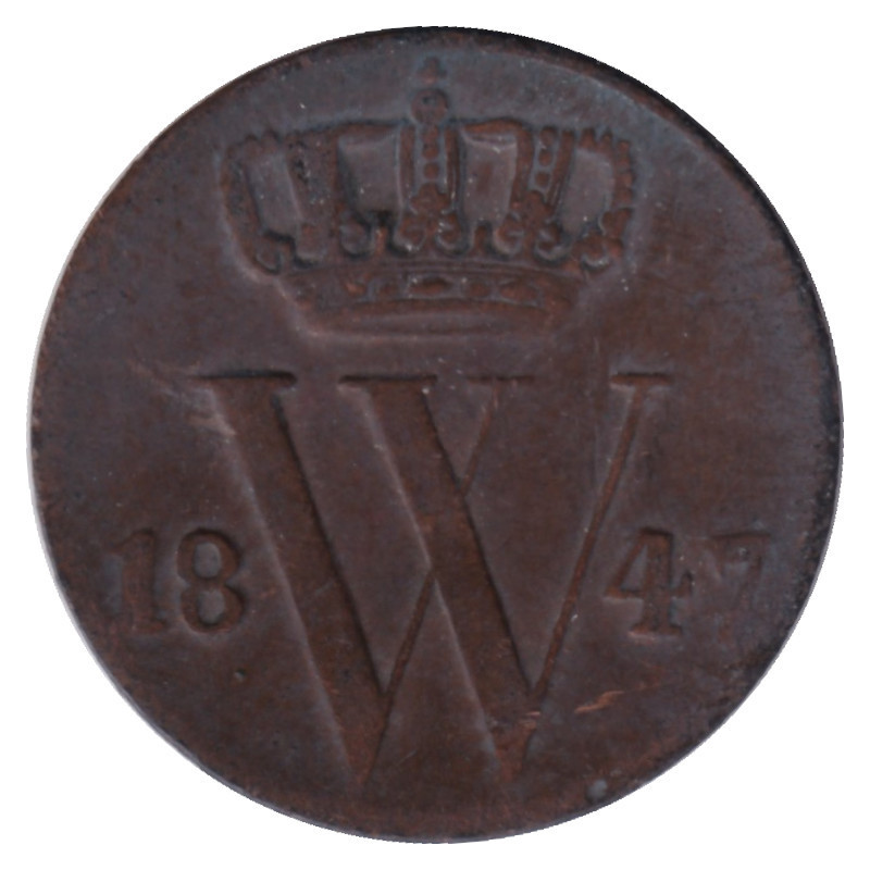 Netherlands - 1/2 cent - Guillaume II - 1847 - No38