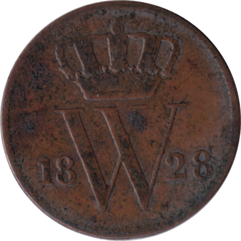 Netherlands - 1 cent - Guillaume I - 1828 B - No50