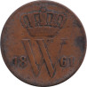 Netherlands - 1 cent - Guillaume III - Monogramme - 1861 - No52