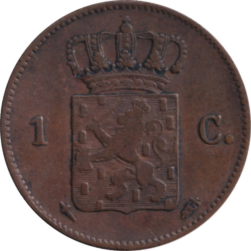 Netherlands - 1 cent - Guillaume III - Monogramme - 1870 - No54