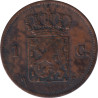 Netherlands - 1 cent - Guillaume III - Monogramme - 1877 - No55