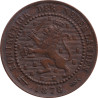 Netherlands - 1 cent - Lion héraldique - Petites branches - 1878 - No57