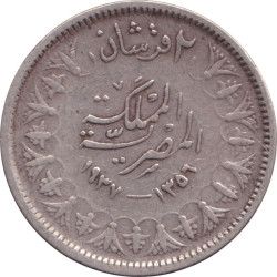 Egypt - 2 piastres - Farouk...