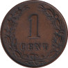 Netherlands - 1 cent - Lion héraldique - Petites branches - 1880 - No58