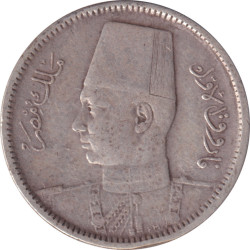 Egypt - 2 piastres - Farouk - Ronde -  ١٩٣٧ - ١٣٥٦ (1937) - No702