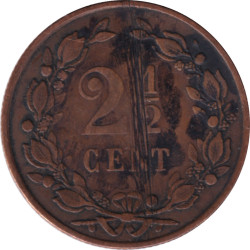 Netherlands - 2 1/2 cents - Lion héraldique - Petites branches - 1880 - No62