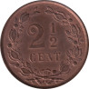 Netherlands - 2 1/2 cents - Lion héraldique - Petites branches - 1884 - No64