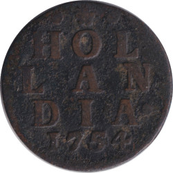Holland - 1 duit - 1754 -...