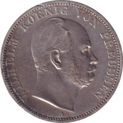 German States - 1 thaler - Guillaume I - Aigle - Tête agée - 1867 A - No116