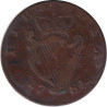 Ireland - 1/2 penny - George III - Buste jeune - Buste à longue chevelure - 1781 - No122