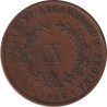 Portugal - 10 reis - Marie II - 1852 - No130
