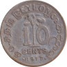 Ceylon - 10 cents - George V - 1917 - No131