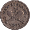 New Zealand - 3 pence - George V - 1933 - No132