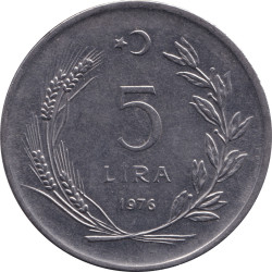 Turkey - 5 lira - FAO -...