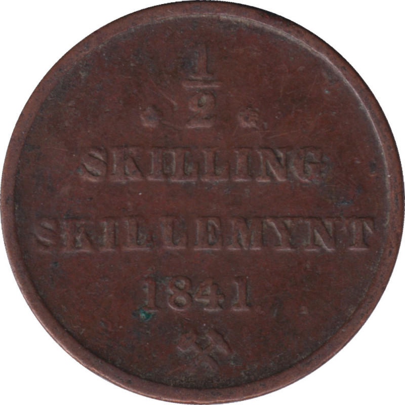 Norway - 1/2 skilling - Charles XIV - 1841 ⚒ - No141