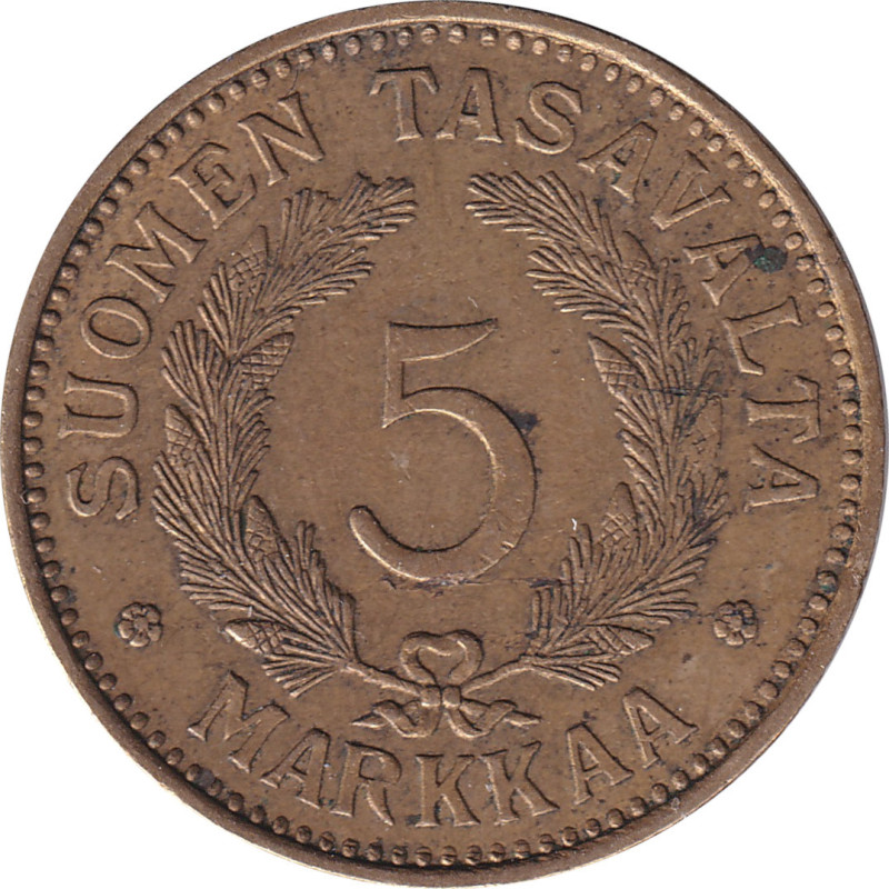 Finland - 5 markkaa - Blason -  1931 S - No827