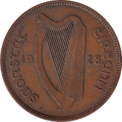 Ireland - 1/2 penny - George III - Buste jeune - Buste court - 1928 -No125