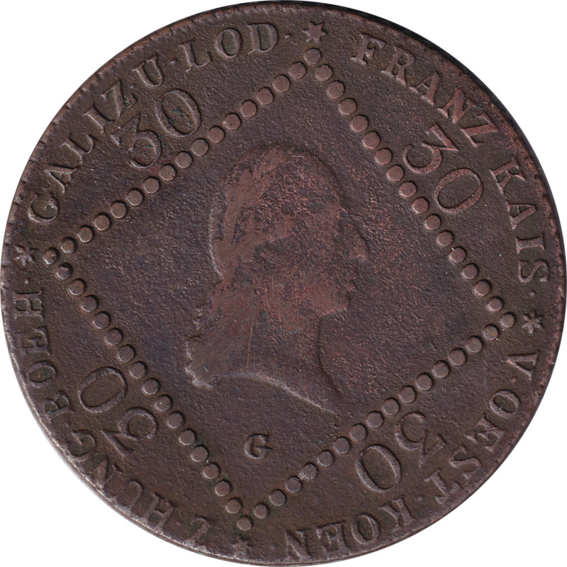 Austria - 30 kreuzer - Franz II - 1807 G - No330