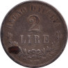 Italy - 2 lire - Victor Emmanuel II - Branches - 1863 N - No366