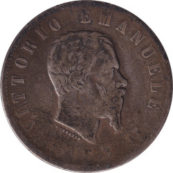 Italy - 2 lire - Victor Emmanuel II - Branches - 1863 N - No366