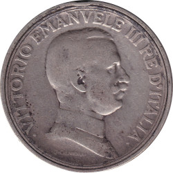 Italy - 2 lire - Victor Emmanuel III - Quadrige - Tête - 1914 R - No367