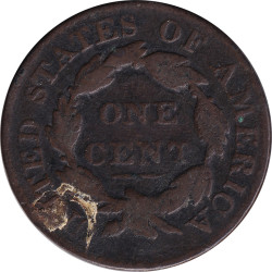 United States of America - 1 cent - Matron Head - Old Head - 1827 - No368