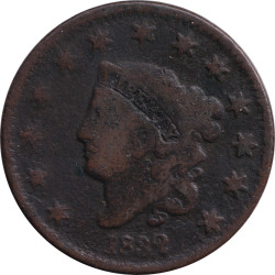 United States of America - 1 cent - Matron Head - Old Head - 1832 - No369