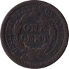 United States of America - 1 cent - Tressed Head - 1845 - No371