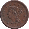 United States of America - 1 cent - Tressed Head - 1851 - No372